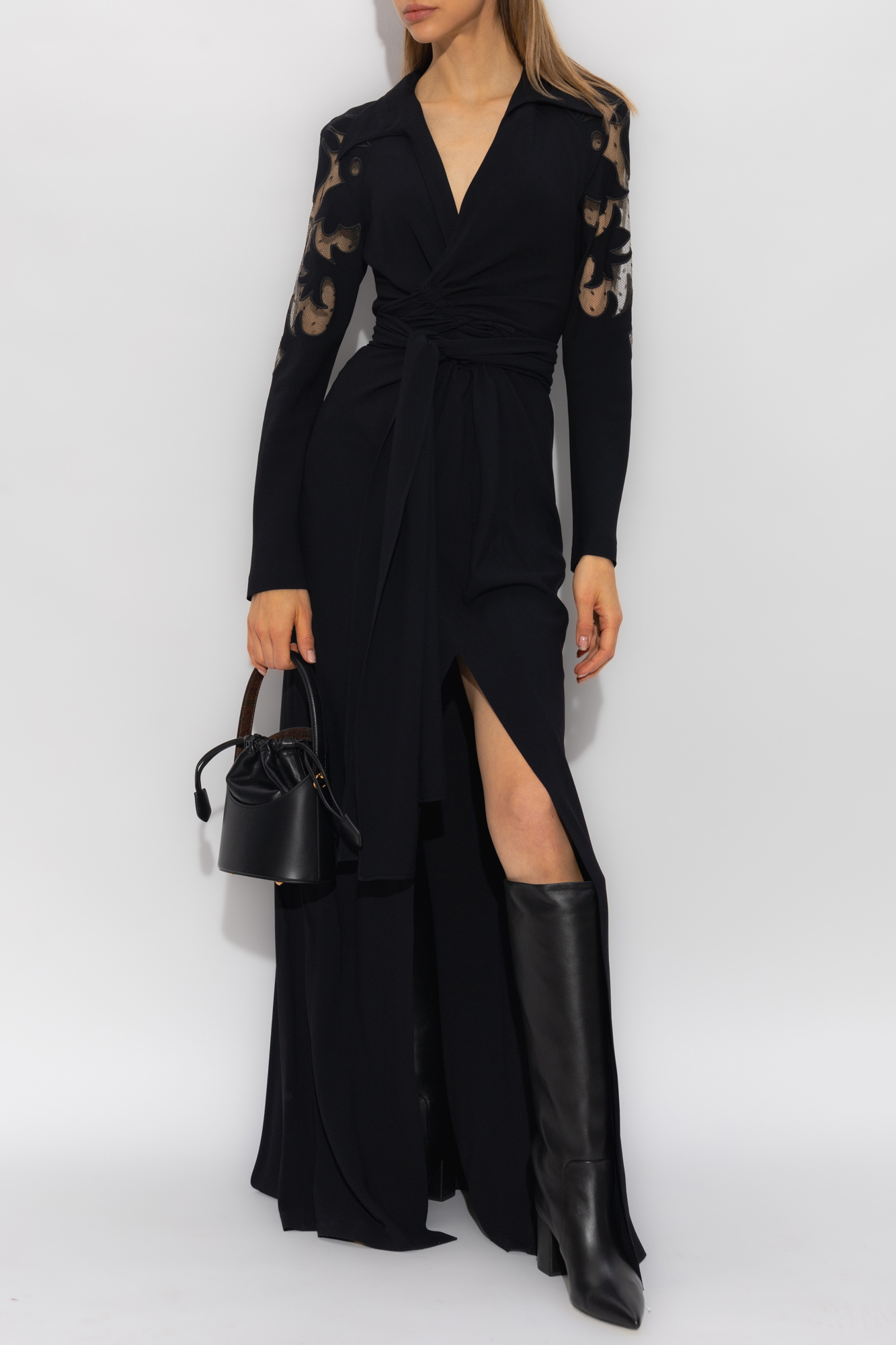 Maxi dress with outlet leggings